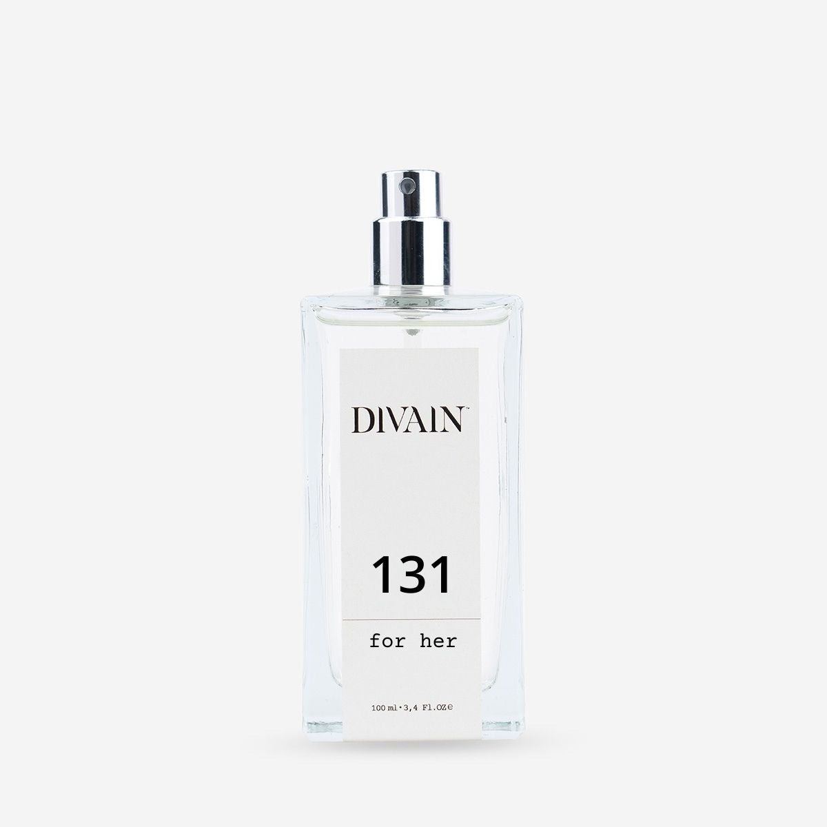 Frasco de colônia de equivalência para mulher divain-131