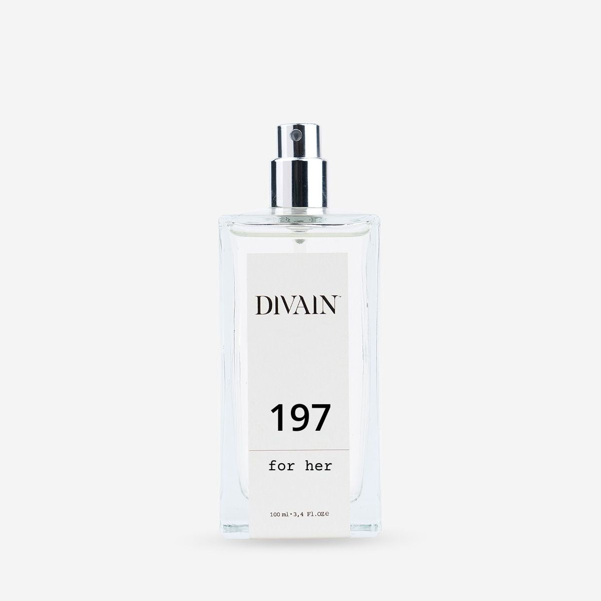 Frasco de colônia de equivalência para mulher divain-197
