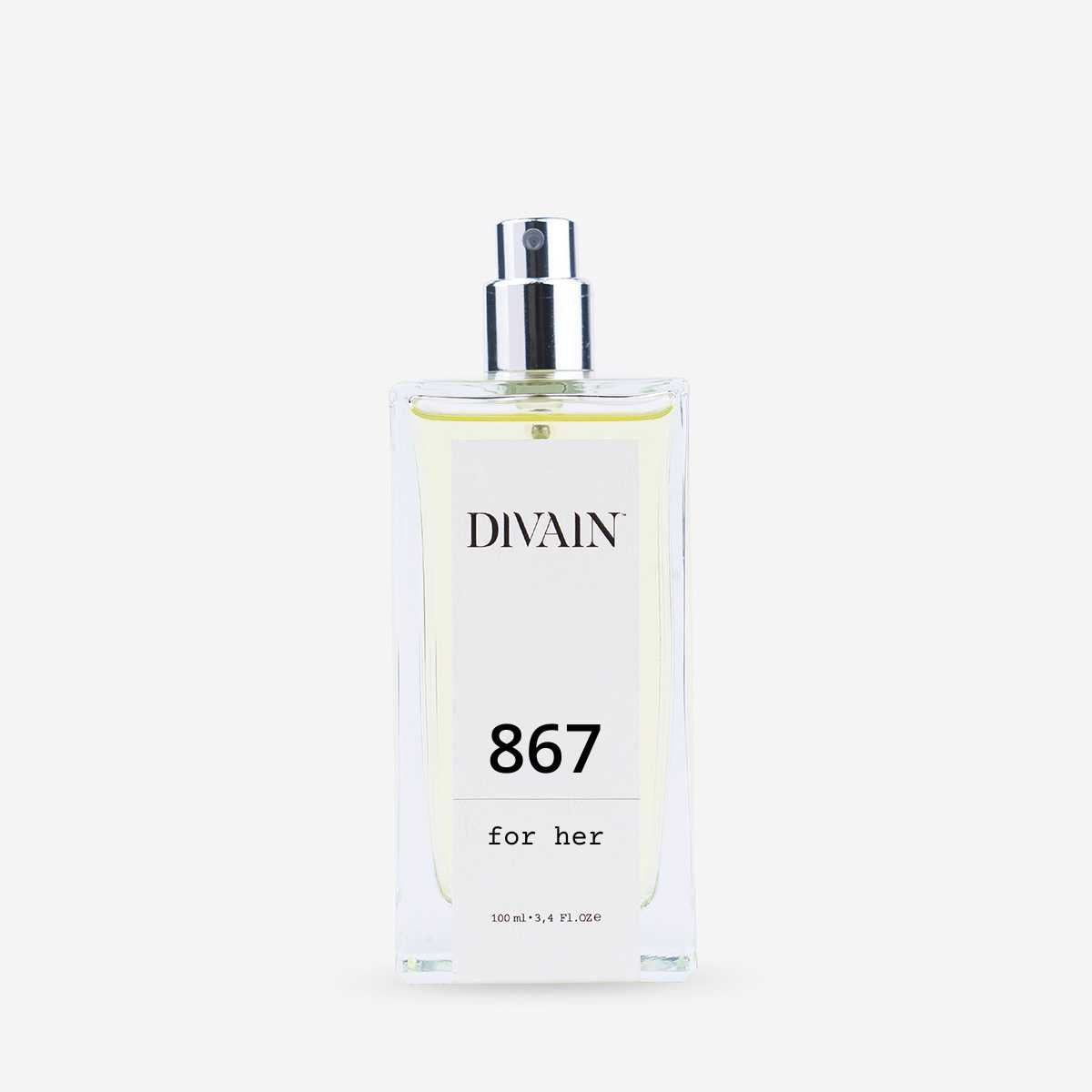 Frasco de perfume equivalente para mulher divain-867