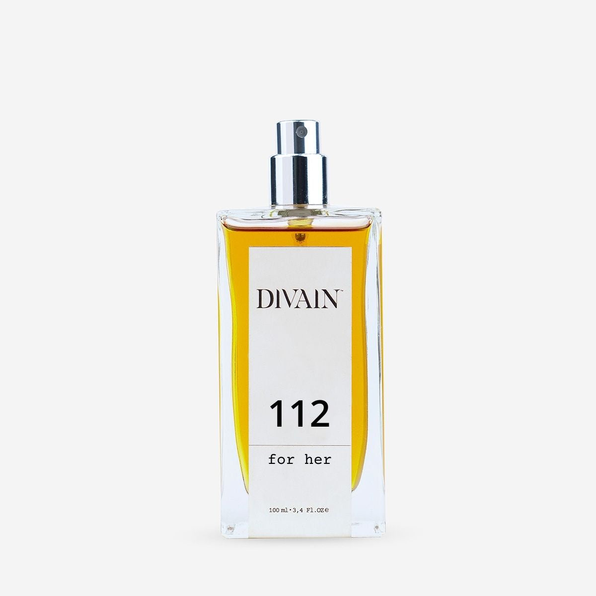 Frasco de perfume equivalente para mulher divain-112